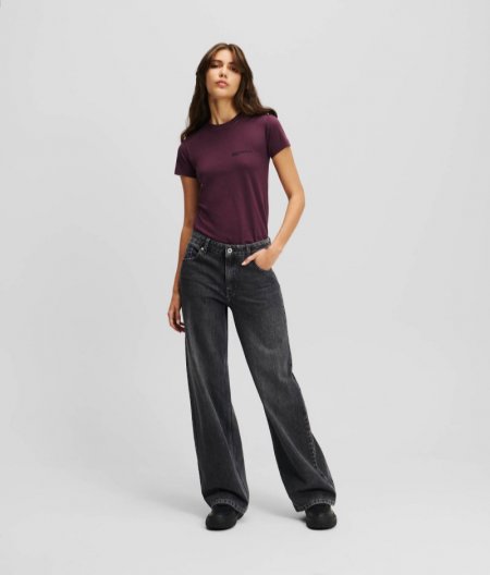 WOMEN'S KLJ MID-RISE RELAXED JEANS - WASHED GREY