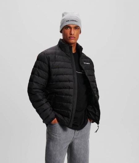 MEN'S LIGHTWEIGHT QUILTED JACKET - Black