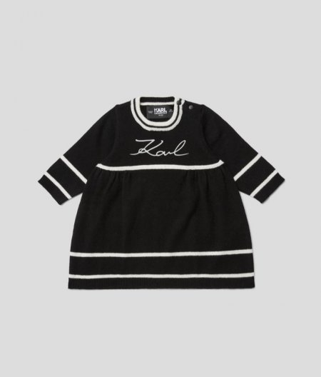 BABY KARL SIGNATURE DRESS - Black