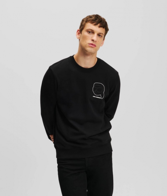 MEN'S IKON OUTLINE SWEATSHIRT - Black