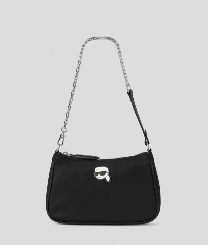 WOMEN'S IKON NYLON SHOULDER BAG - Black