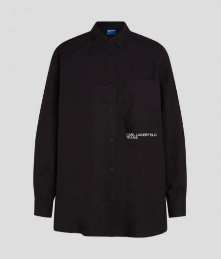 WOMEN'S KLJ OVERSIZED SHIRT - Black