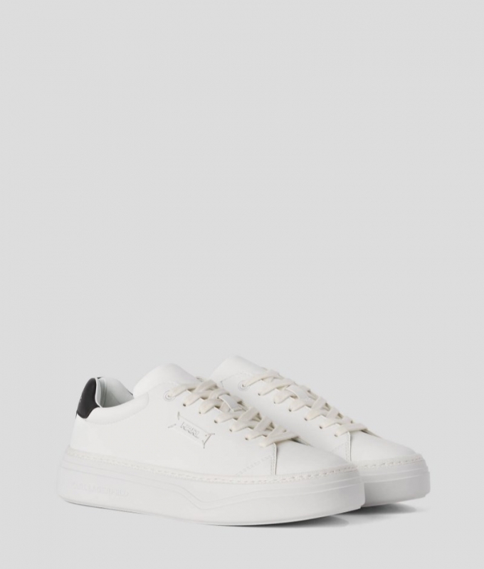 WOMEN'S KONVERT EMBOSSED LOGO SNEAKERS - White