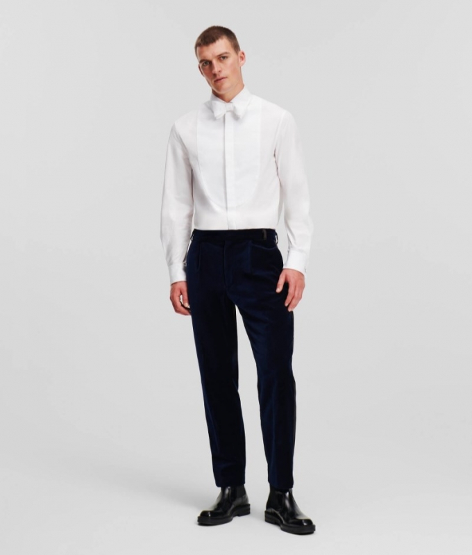 MEN'S VELVET TROUSERS HANDPICKED BY HUN KIM - Black Iris