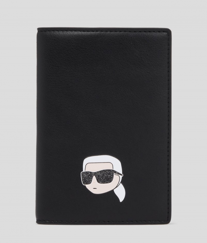 WOMEN'S IKON PASSPORT HOLDER - Black