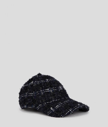 WOMEN'S K/SIGNATURE BOUCLÉ CAP - Dark Navy Boucle