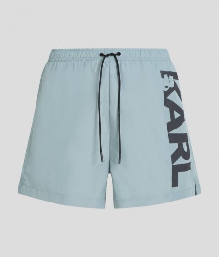 MEN'S KARL LOGO SHORT BOARDSHORTS - Slate