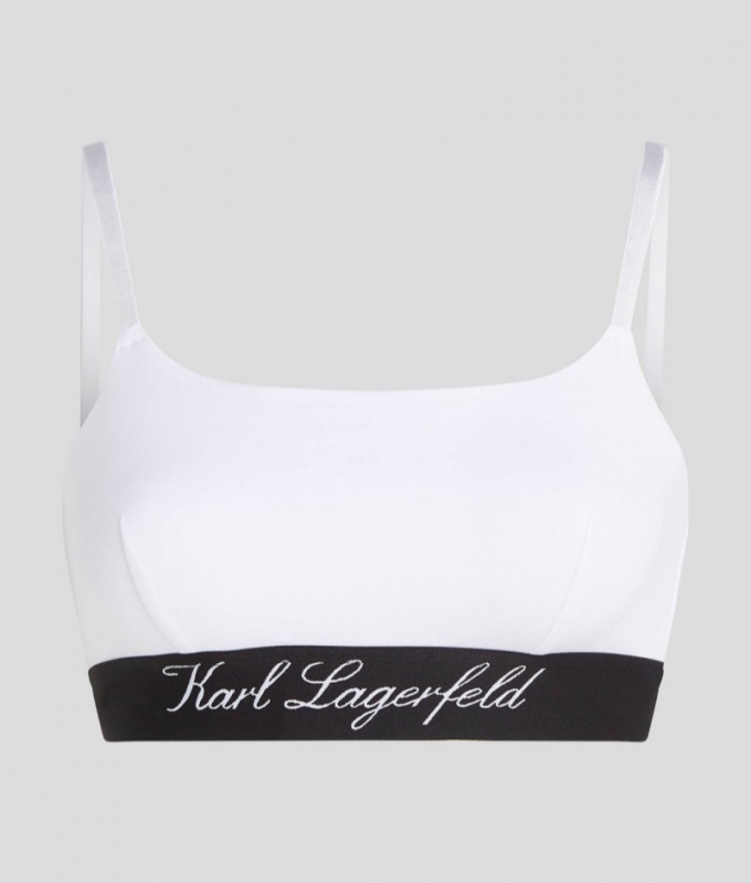 WOMEN'S HOTEL KARL SCOOP BACK BRALETTE - White