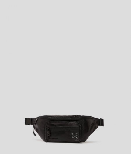 MEN'S IKON PUFFY NYLON BUMBAG - Black