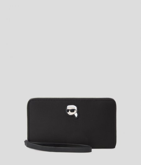 WOMEN'S IKON NYLON TRAVEL WALLET - Black