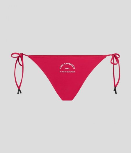 WOMEN'S RUE ST-GUILLAUME STRING BIKINI BOTTOMS - High Risk Red