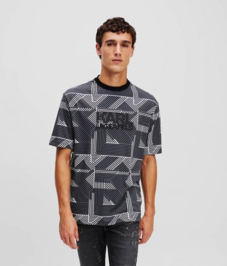 MEN'S ALL-OVER PRINT T-SHIRT - Black