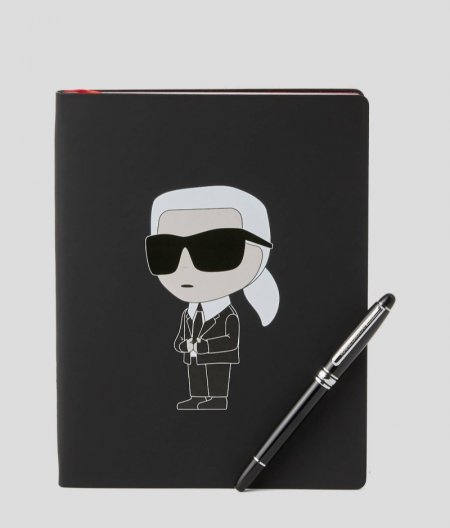 WOMEN'S IKON NOTEBOOK AND PEN SET - Black