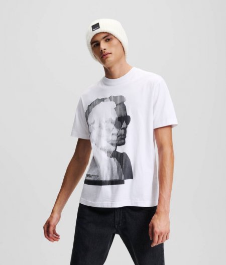 MEN'S KLJ KARL PRINT T-SHIRT - BLACK