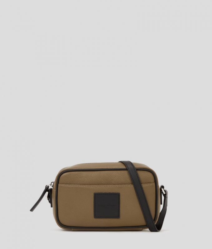 MEN'S K/SUMMER PEBBLE CROSSBODY BAG - Brown