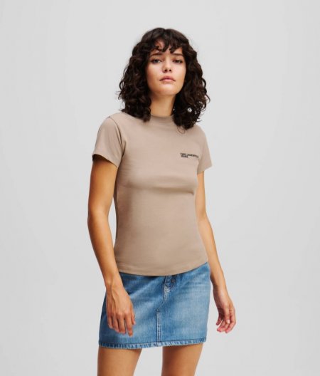 WOMEN'S SLIM-FIT T-SHIRT - Desert Taupe