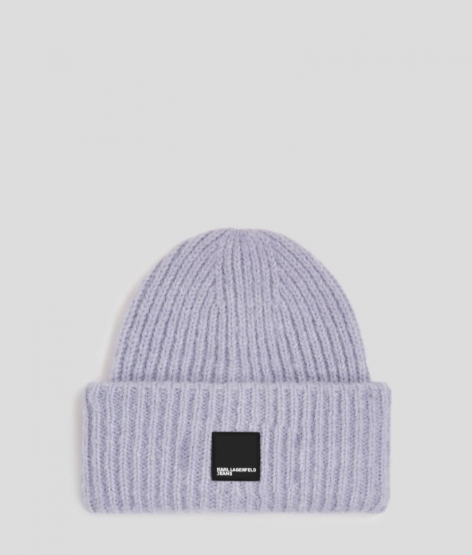 WOMEN'S KLJ BOX LOGO BEANIE - BLACK