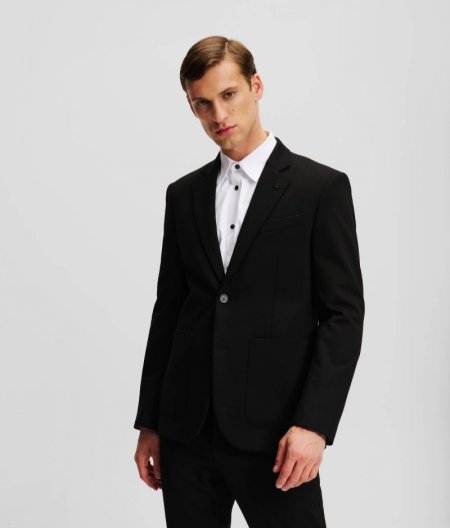 MEN'S TAILORED PUNTO JACKET - Black