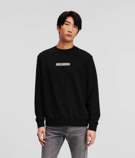 MEN'S CREW-NECK SWEATSHIRT - Black