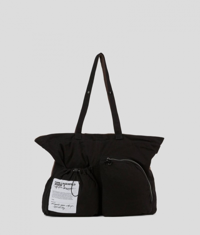 WOMEN'S KLJ X ATELIER RESERVÉ CANVAS SHOPPER - Washed Black