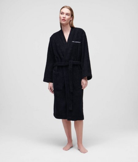 WOMEN'S KARL IKON BATHROBE - White