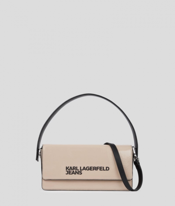 WOMEN'S FAUX-LEATHER CROSSBODY BAG - Desert Taupe