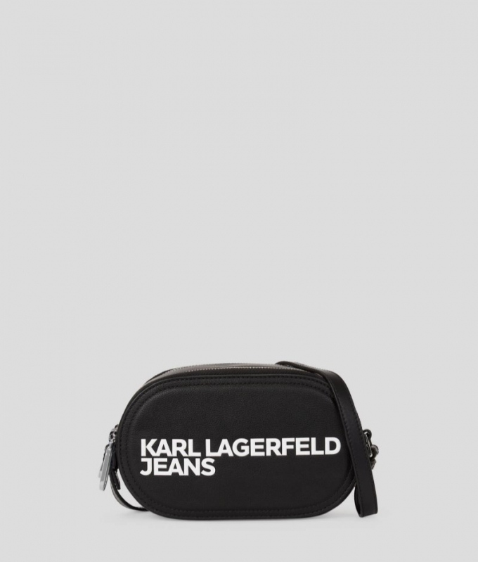 WOMEN'S KLJ LOGO CAMERA BAG - BLACK