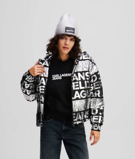 WOMEN'S ALL-OVER KLJ LOGO JACKET - Digital Fold All Over Pattern