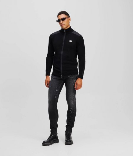 MEN'S SLIM JEANS - Black