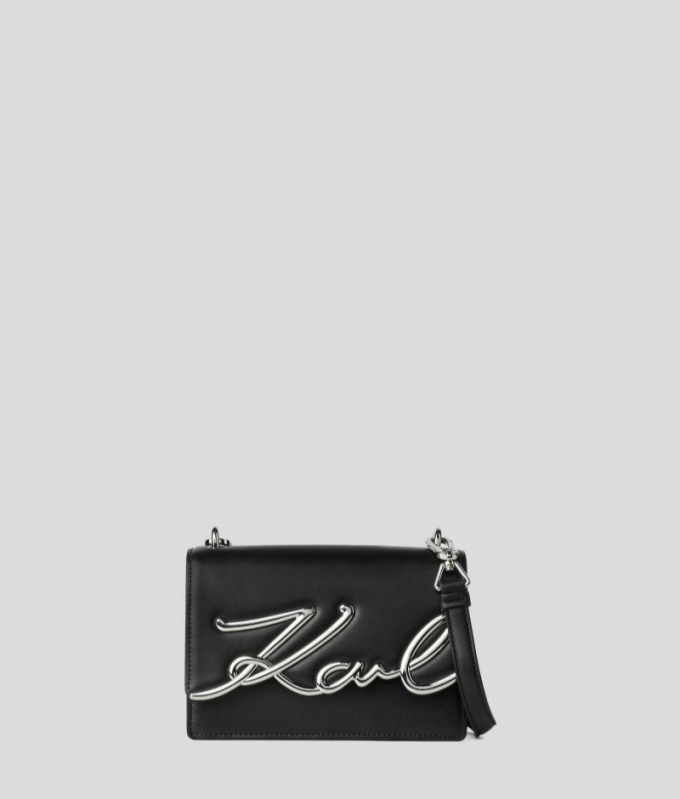 WOMEN'S K/SIGNATURE SMALL SHOULDER BAG - BOUGANVILLE