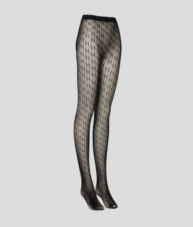 WOMEN'S K/MONOGRAM TIGHTS - Black