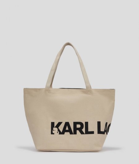 WOMEN'S K/ESSENTIAL OVERSIZED LOGO SHOPPER - Cement