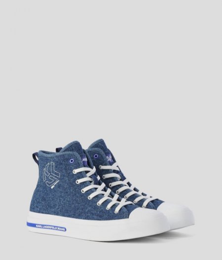 WOMEN'S KLJ VULC High Top Sneakers - Matte Blue