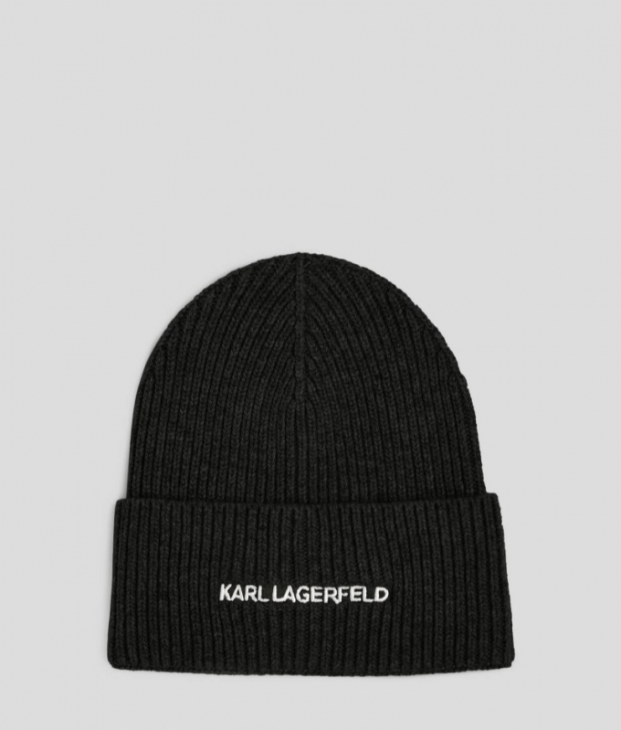 WOMEN'S K/ESSENTIAL BEANIE - Black