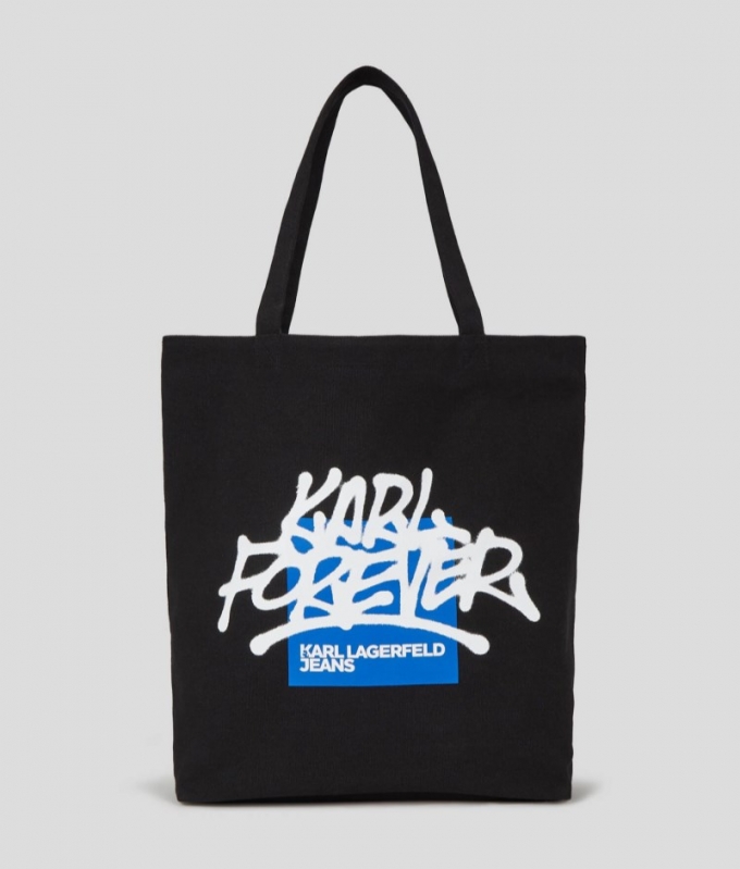 MEN'S KLJ X CRAPULE2000 NORTH-SOUTH TOTE - Black/KL BLUE/White