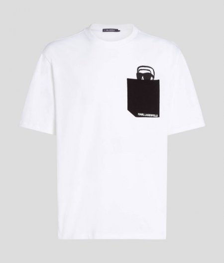 MEN'S IKON PEEK-A-BOO POCKET T-SHIRT - White