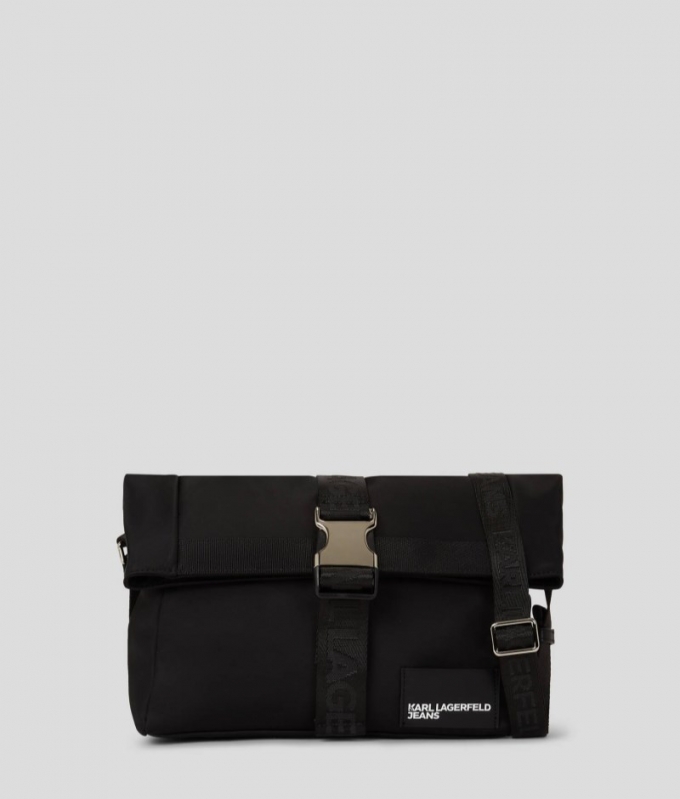 MEN'S KLJ STREET NYLON CROSSBODY - BLACK