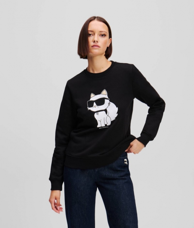 WOMEN'S KARL IKON CHOUPETTE SWEATSHIRT - Chili Pepper