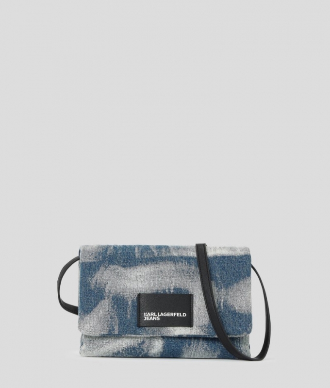 WOMEN'S BLEACHED DENIM CROSSBODY BAG - Bleached Denim