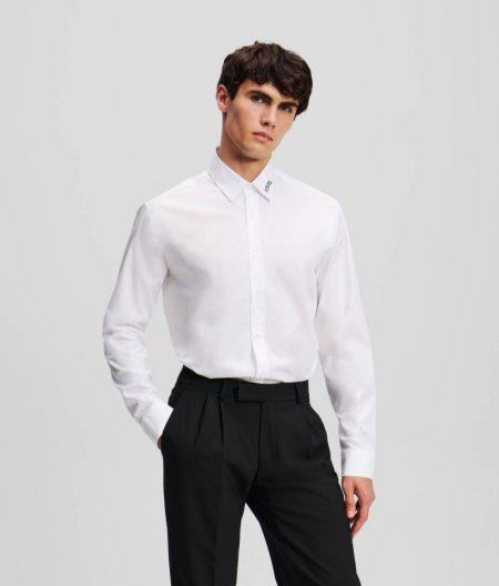 MEN'S BUTTON-DOWN SHIRT - White